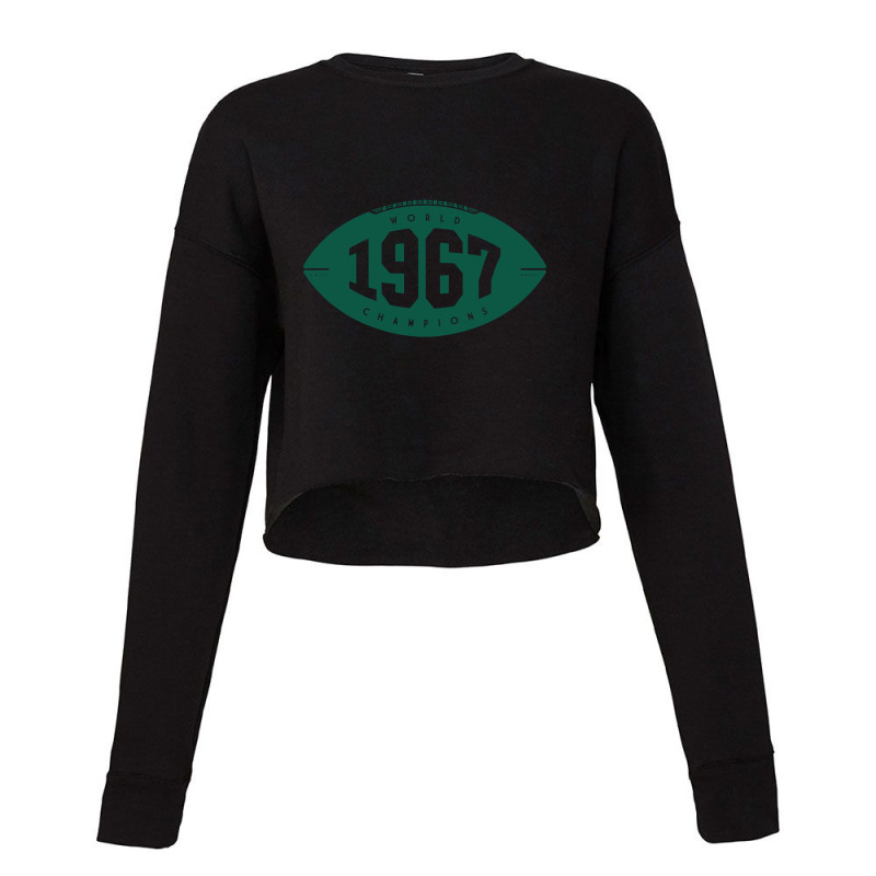 1967 World Champions - Packers (green) Cropped Sweater by fumbledeafness270 | Artistshot