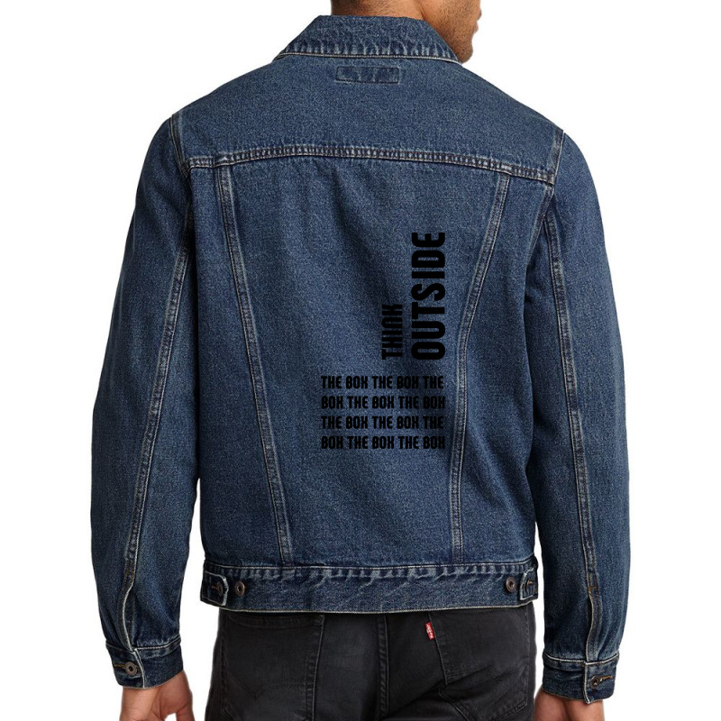 Think Outside The Box Men Denim Jacket | Artistshot