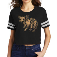 Sugar Skull Chihuahua Calavera Day Of The Dead Cool Gift Scorecard Crop Tee | Artistshot