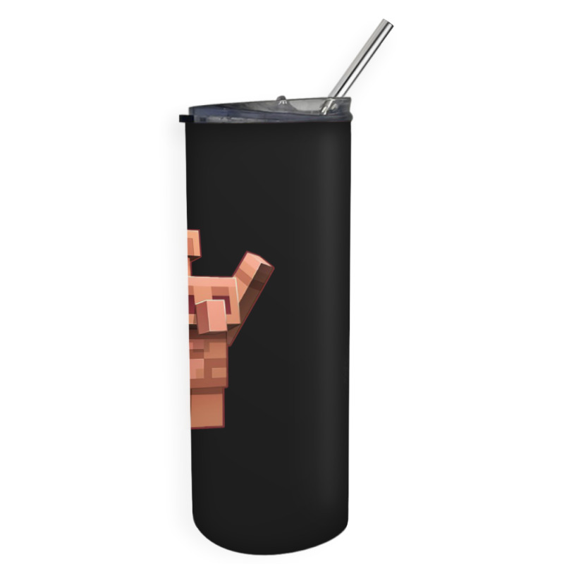 Copper Golem Friend Skinny Tumbler | Artistshot