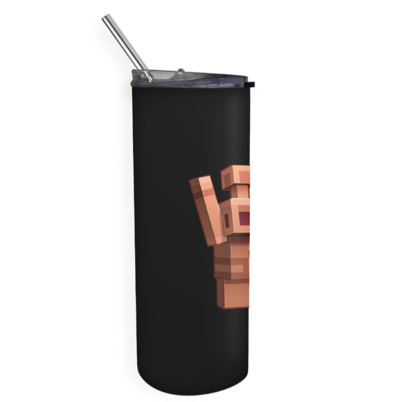 Copper Golem Friend Skinny Tumbler | Artistshot