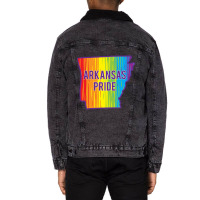 Arkansas Pride Lgbtq Unisex Sherpa-lined Denim Jacket | Artistshot