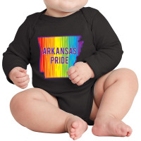 Arkansas Pride Lgbtq Long Sleeve Baby Bodysuit | Artistshot