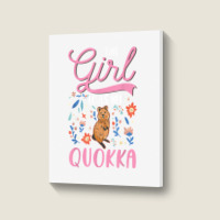 Quokka Girl Short Tailed Kangaroo Quokka T Shirt Portrait Canvas Print | Artistshot