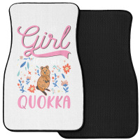 Quokka Girl Short Tailed Kangaroo Quokka T Shirt Front Car Mat | Artistshot