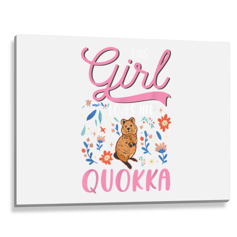 Quokka Girl Short Tailed Kangaroo Quokka T Shirt Metal Print Horizontal | Artistshot