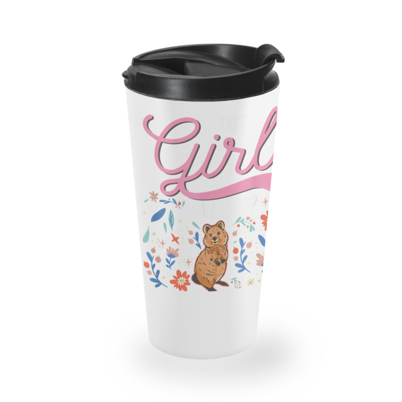 Quokka Girl Short Tailed Kangaroo Quokka T Shirt Travel Mug | Artistshot