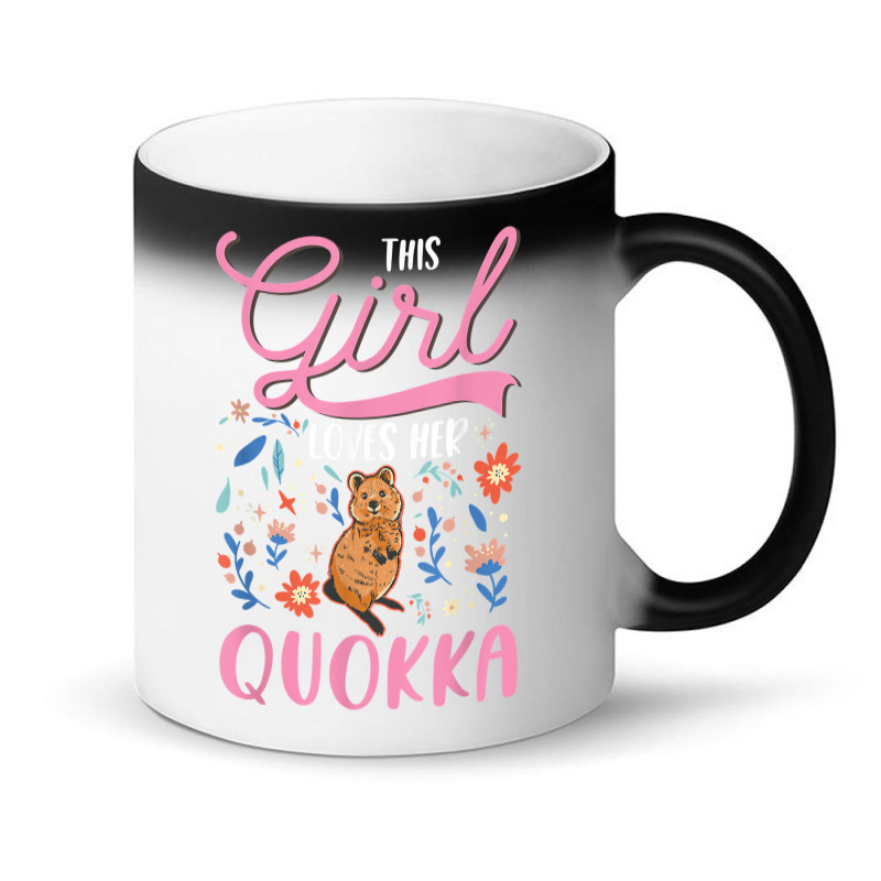 Quokka Girl Short Tailed Kangaroo Quokka T Shirt Magic Mug | Artistshot