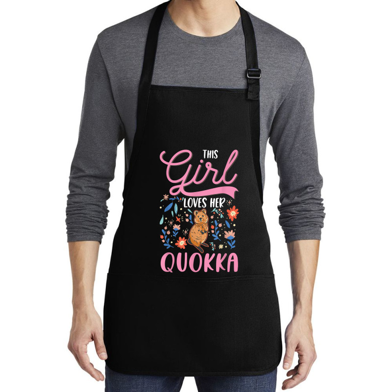 Quokka Girl Short Tailed Kangaroo Quokka T Shirt Medium-length Apron | Artistshot