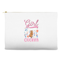 Quokka Girl Short Tailed Kangaroo Quokka T Shirt Accessory Pouches | Artistshot