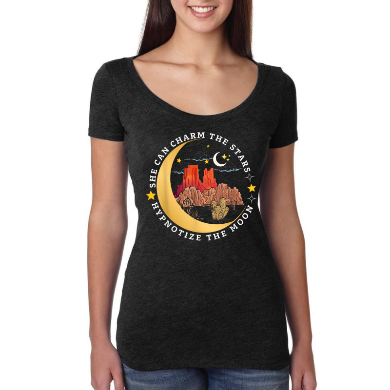 She Can Charm The Stars, Hypnotize The Moon T Shirt Women's Triblend Scoop T-shirt by calvinittgos | Artistshot