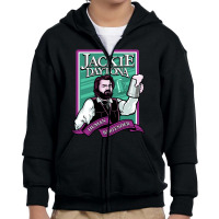 Jackie Daytona - Human Bartender Youth Zipper Hoodie | Artistshot