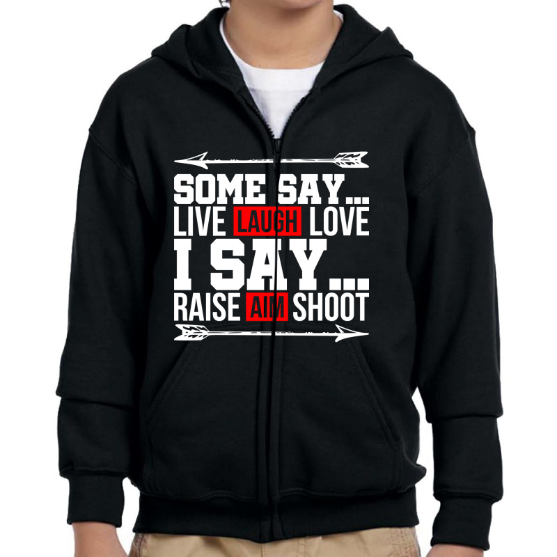 Archery Aiming Shooting Sports Marksman Archery Club Youth Zipper Hoodie | Artistshot