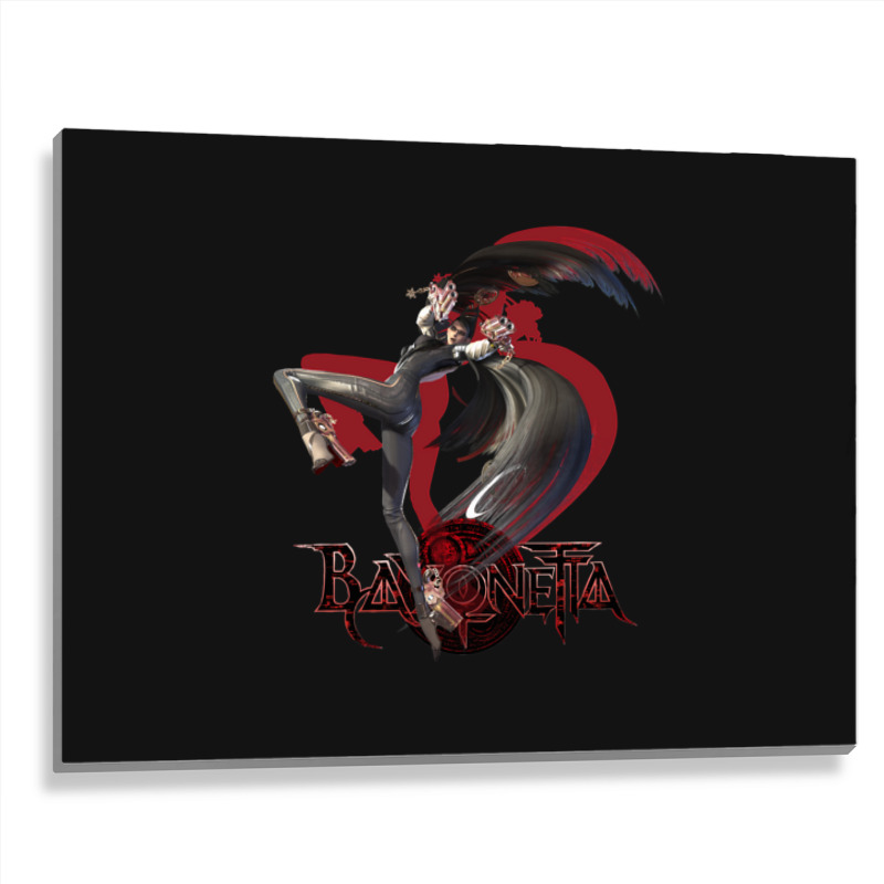 Bayonetta Hack And Slash Video Game Developed By Platinumgames The Lef Metal Print Horizontal | Artistshot