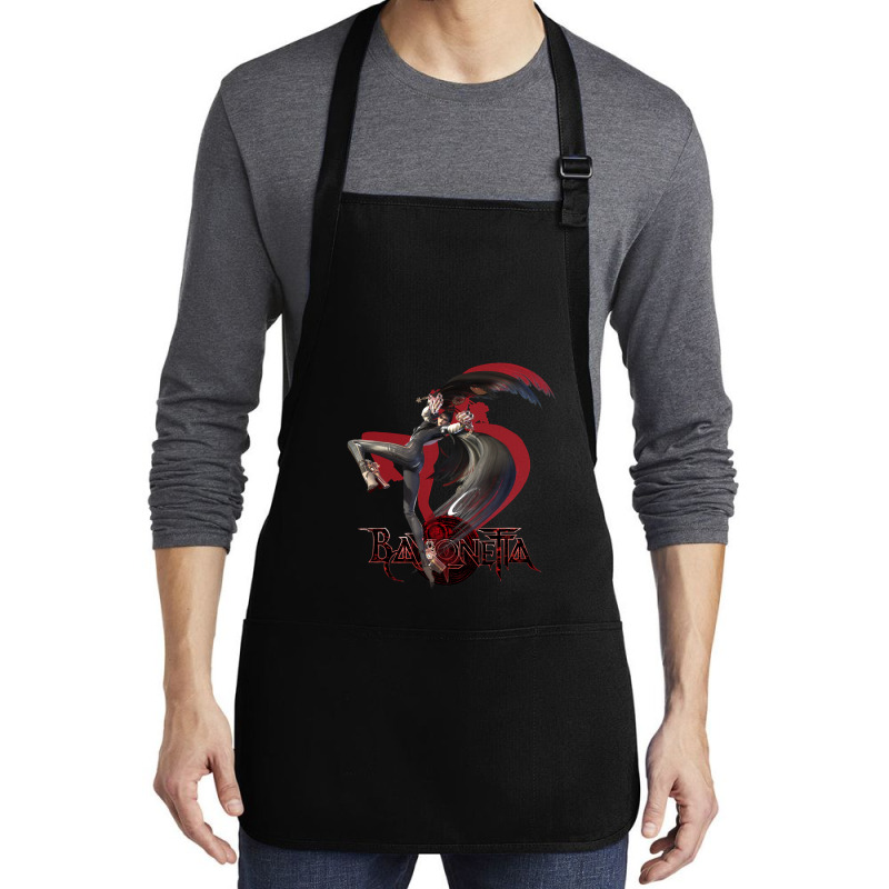 Bayonetta Hack And Slash Video Game Developed By Platinumgames The Lef Medium-length Apron | Artistshot