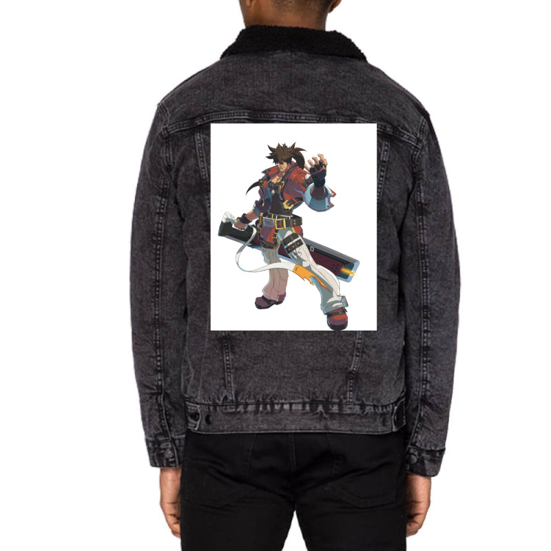 Sol Badguy Guilty Gear Strive Unisex Sherpa-Lined Denim Jacket by SaraBachmann | Artistshot