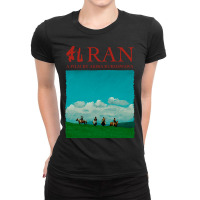 Akira Kurosawa - Ran Illustration With Title-nffcx Ladies Fitted T-shirt | Artistshot