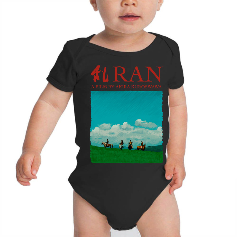 Akira Kurosawa - Ran Illustration With Title-nffcx Baby Bodysuit by kayakbetween30 | Artistshot