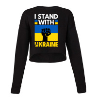 I Stand With Stop War Cropped Sweater | Artistshot