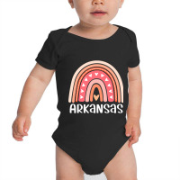 Arkansas Rainbow For Women And Girls Baby Bodysuit | Artistshot