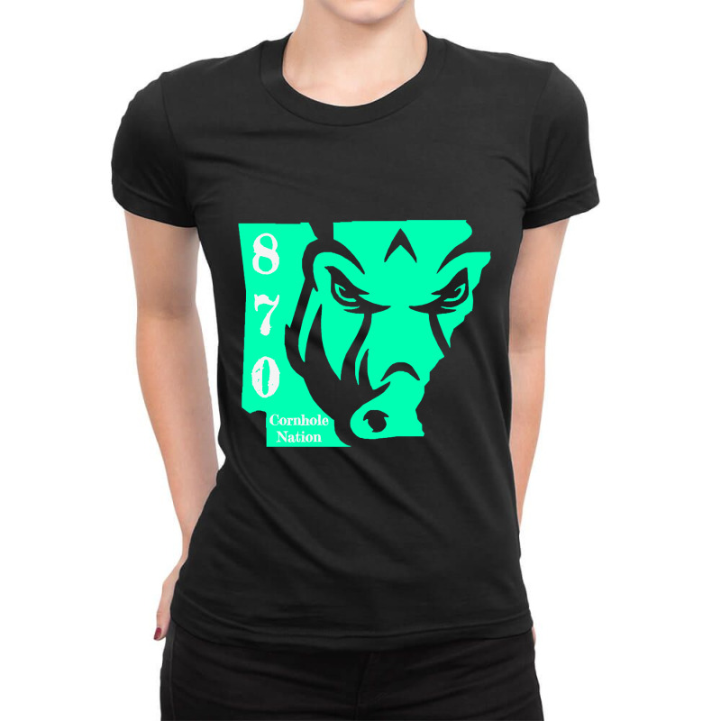 870 Hog Mint Ladies Fitted T-Shirt by davidozoan | Artistshot