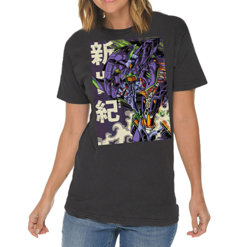 Eva Unit 01 Vintage T-Shirt by chancedon | Artistshot