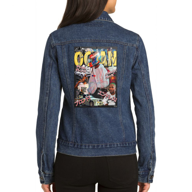 Frank Japanese Ladies Denim Jacket by selinalares | Artistshot