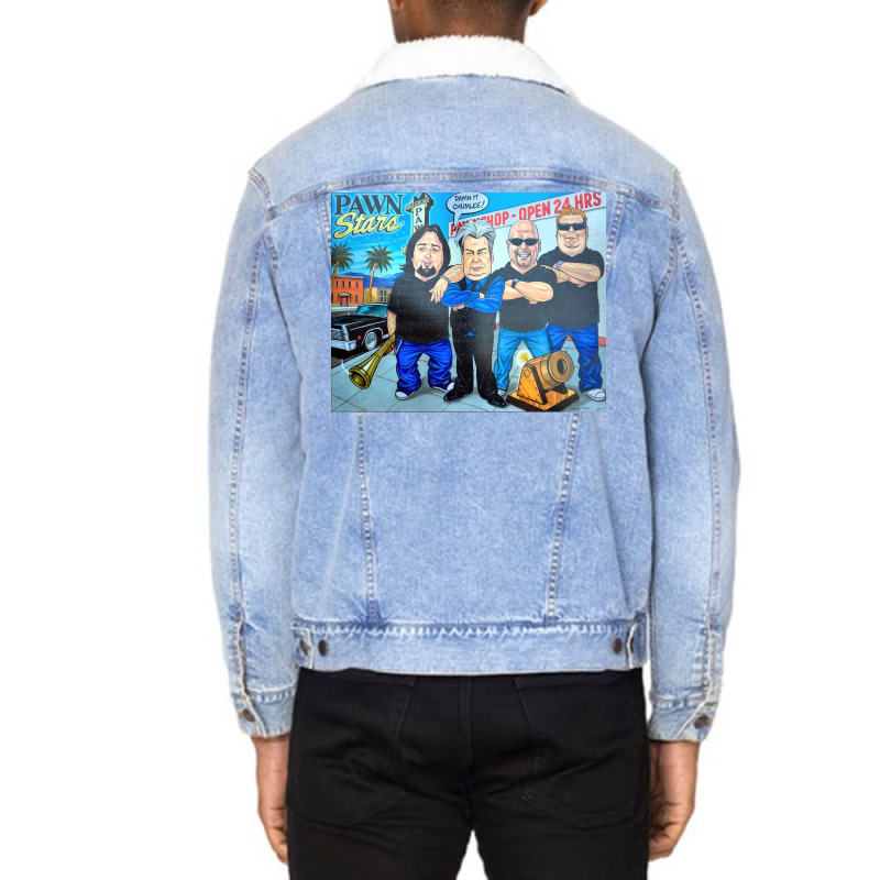 Pawn Stars In Las Vegas Poster Tumblr (1) Unisex Sherpa-Lined Denim Jacket by rashidnoceram | Artistshot