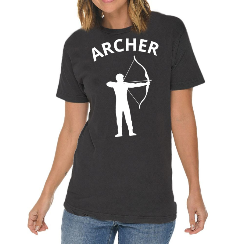 Archery Archer Bow Arrow Gift-afx57 Vintage T-Shirt by MadonnaDaum45 | Artistshot