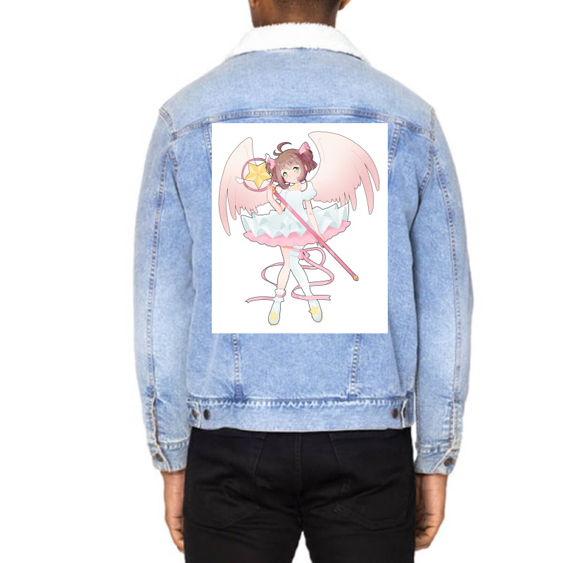 Sakura Poster Trending (1) Unisex Sherpa-Lined Denim Jacket by rashidnoceram | Artistshot