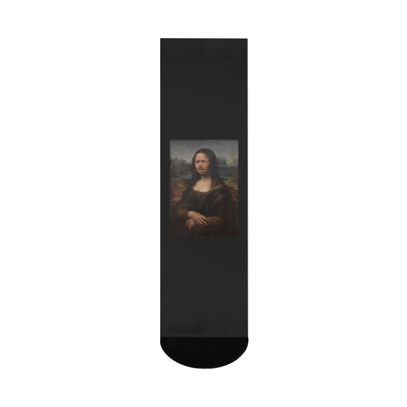 The Moaning Lisa Karl Pilkington Poster Green (1) Crew Socks | Artistshot