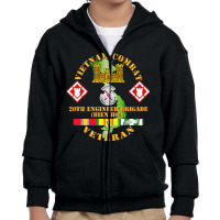 Limited Edition Vietnam Combat Veteran W 20th Engineer Brigade  Ssi Youth Zipper Hoodie | Artistshot