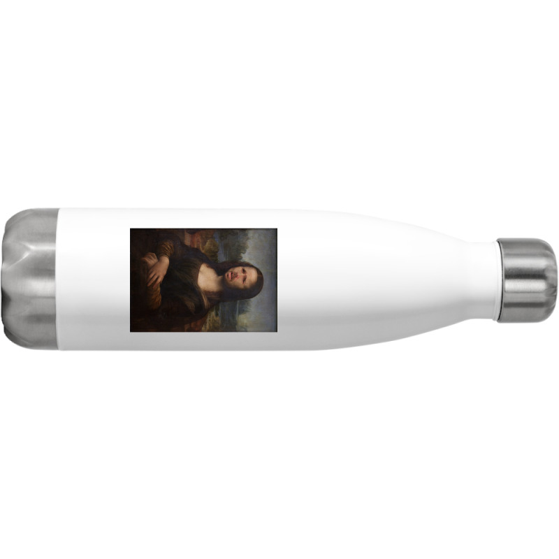 The Moaning Lisa Karl Pilkington Poster Green (1) Stainless Steel Water Bottle | Artistshot