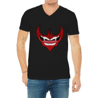 Bat Shaped Vampire Mouth Lip V-neck Tee | Artistshot