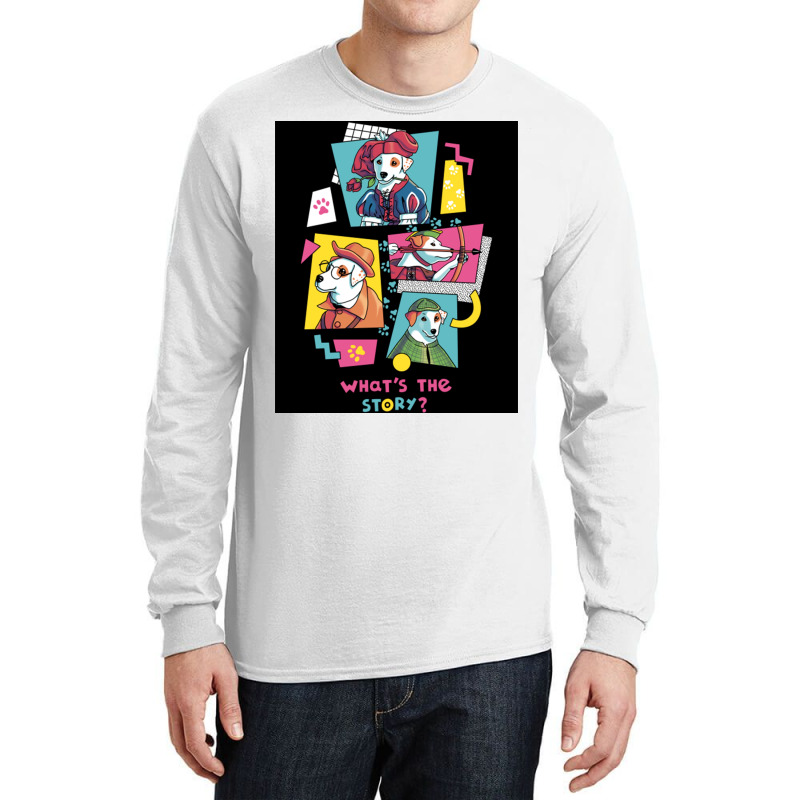 Wishbone Tv Show Tshirtwhatx27s The Story Wishbone Tv Show 90s Russell Long Sleeve Shirts by peatcrascow | Artistshot