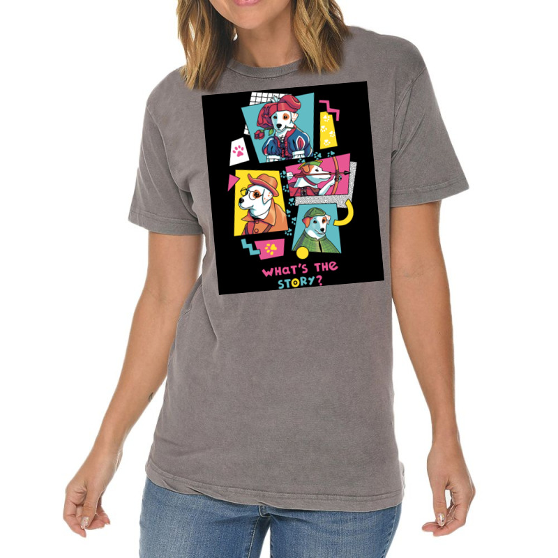 Wishbone Tv Show Tshirtwhatx27s The Story Wishbone Tv Show 90s Russell Vintage T-Shirt by peatcrascow | Artistshot