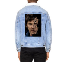 Tv Show Quote Poster Retro (1) Unisex Sherpa-lined Denim Jacket | Artistshot