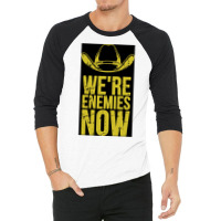 We Are Enemies Now Poster Retro (1) 3/4 Sleeve Shirt | Artistshot