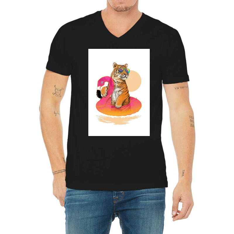 Chillin V-Neck Tee by stevewoodard | Artistshot