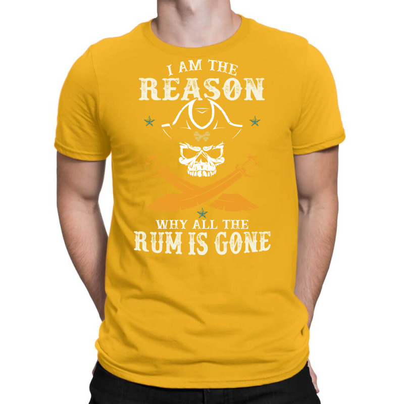 I Am The Reason Why All The Rum Is Gone  Pirate Skull Gift Hipster T-Shirt by lybohasmanop | Artistshot