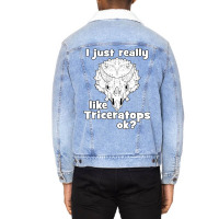 I Just Really Like Green Cool Unisex Sherpa-lined Denim Jacket | Artistshot