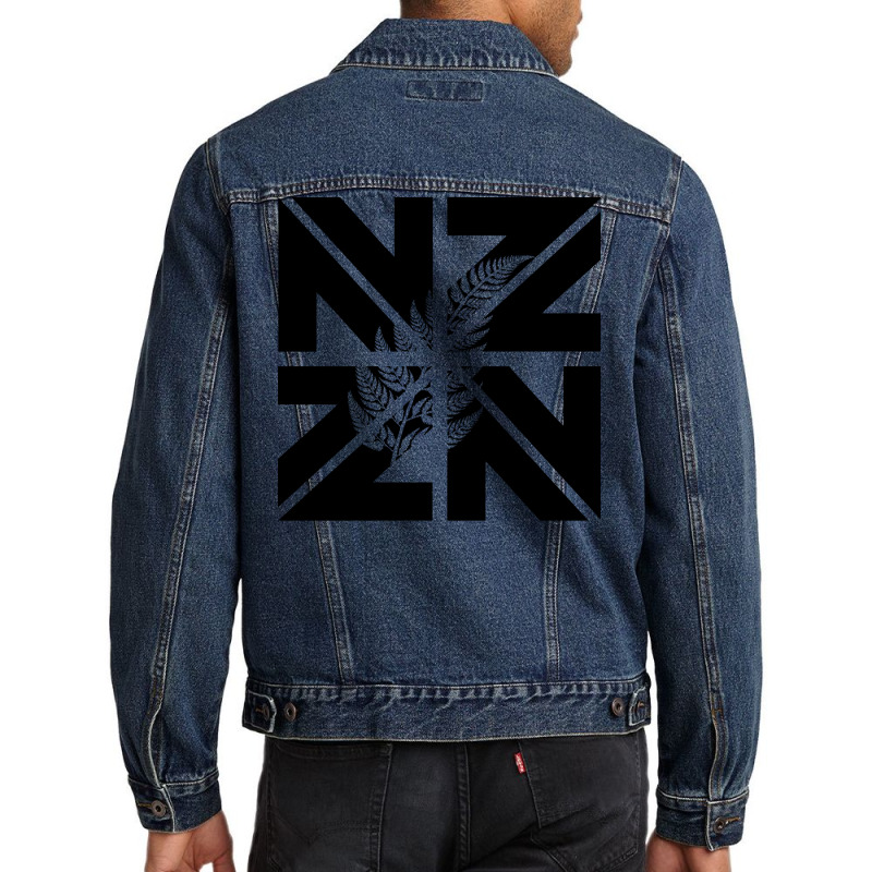 New Zealand With A Silver Quote Cute Men Denim Jacket by lybohasmanop | Artistshot