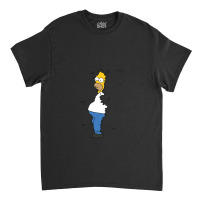 Homer Coming Out Of Bushes Classic T-shirt | Artistshot