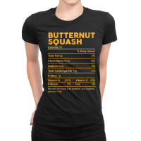 Funny Butternut Squash Nutrition Facts Thanksgiving Food T Shirt Ladies Fitted T-shirt | Artistshot