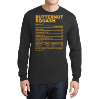 Funny Butternut Squash Nutrition Facts Thanksgiving Food T Shirt Long Sleeve Shirts | Artistshot