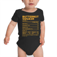 Funny Butternut Squash Nutrition Facts Thanksgiving Food T Shirt Baby Bodysuit | Artistshot