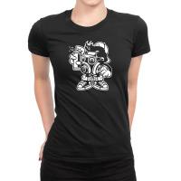 Gas Mask Boy In The Mission Ladies Fitted T-shirt | Artistshot