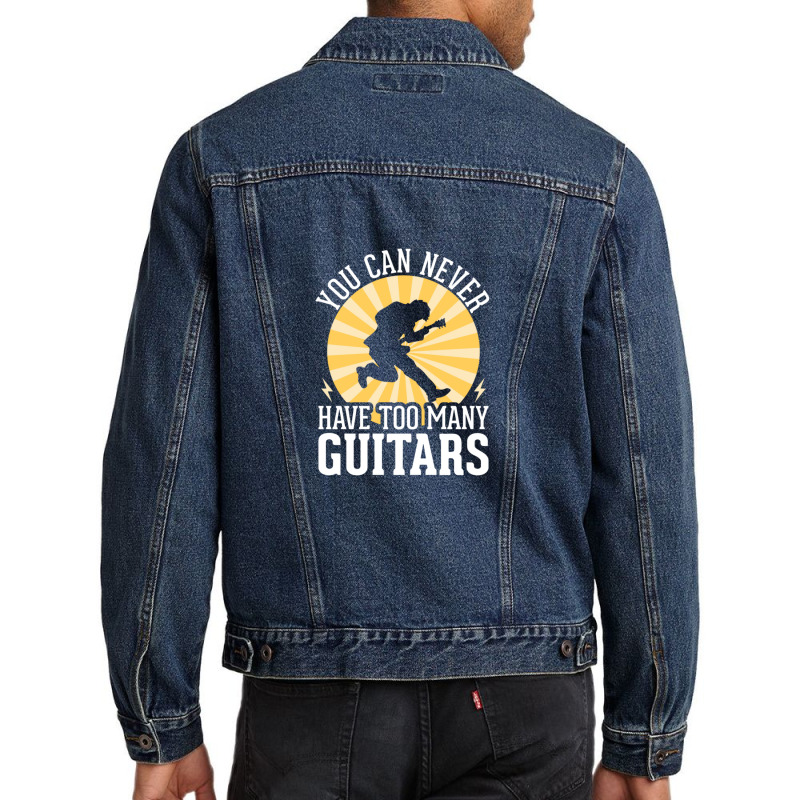 You Can Never Have Too Many Guitars 1 Men Denim Jacket | Artistshot