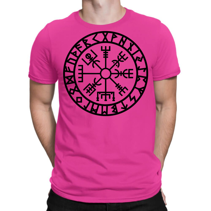 Vegvisir   Futhark   Runes   Navigator   Vikings T-Shirt by naroipresilm | Artistshot