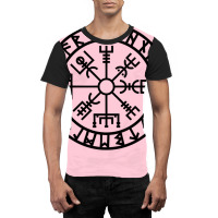 Vegvisir   Futhark   Runes   Navigator   Vikings Graphic T-shirt | Artistshot